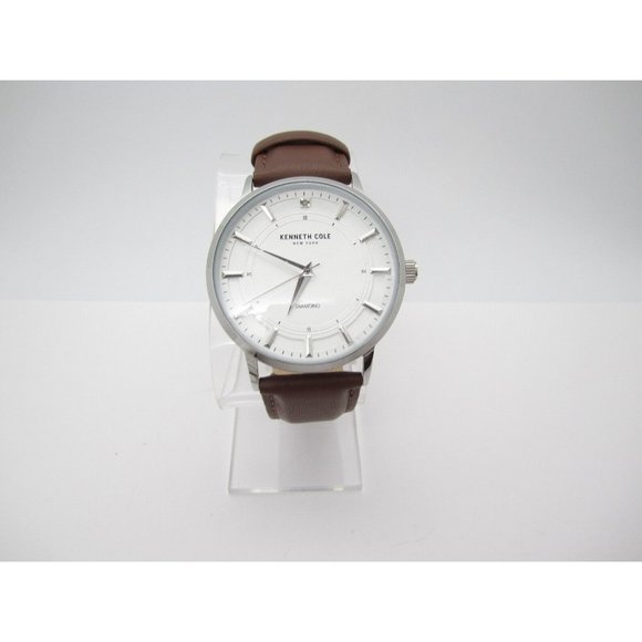 Men Kenneth Cole New York Diamond Quartz WR Analog 45mm Dial Round Watch (F246) - Picture 5 of 12